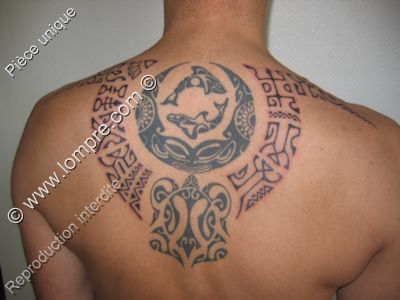 dorsal tatoué par 3 tatoueurs differents